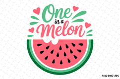 One in a melon svg | Summer Svg | Svg Cut Files Product Image 1
