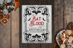 Bat Blood Apothecary | SVG Farmhouse Sign Product Image 1
