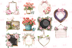 Mothers Day Signs Clipart, Set of 27 Png Product Image 4