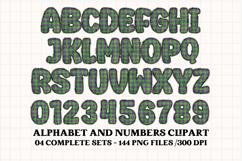 Halloween Alphabet png clipart, halloween letters doodle Product Image 5