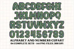 Halloween Alphabet png clipart, halloween letters doodle Product Image 5