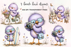Beach Bird Clipart PNG Product Image 1