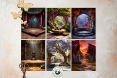 126 Zen Chinese Temple Backdrops for TTRPG and Crafts Product Image 4