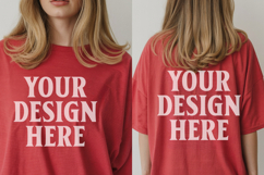 Christmas Bella Canvas 3001 Front &amp; Back Mockups Product Image 1