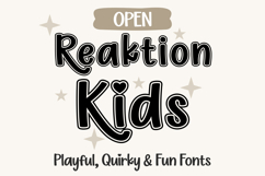 Reaktion Kids Open Playful Kids Font Product Image 1
