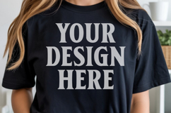 Comfort Colors 1717 Black TShirt Mockup, CC1717 mockup, Tran Product Image 1