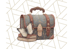 Cottagecore Butterfly and Book PNG Clipart Reading Elements Product Image 3