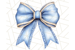 Watercolor Summer Bow Clipart PNG, Coquette Bright Bow Png Product Image 3