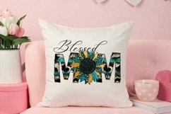 Blessed Mom Sunflower Png, Blessed Mom Western Design Product Image 3