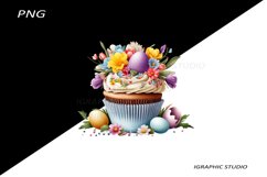 Easter Cupcake Clipart Product Image 1