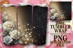 Gentle smiles 20oz tumbler wrap, Leopard Prints Product Image 1