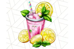 Pink Summer Clipart, Cute Beach Icons, Aesthetic PNG Product Image 3