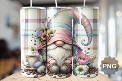 Easter Day Gnome Tumbler Sublimation - 20 Oz Skinny Tumbler Product Image 1