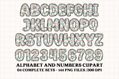 Christmas Alphabet png clipart, christmas letters doodle Product Image 5