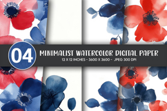 Minimalist Watercolor Digital Paper Product Image 1