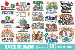 Teacher Sublimation Bundle PNG Product Image 1
