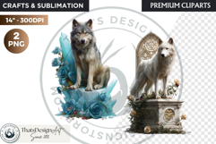 Watercolor Mystic Wols Fantasy Clipart PNG Graphics Product Image 1