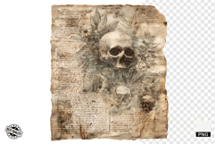 Halloween Goth Old Paper Clipart Product Image 1