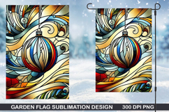 Garden Flag Sublimation| Christmas Garden Flag PNG Design Product Image 1