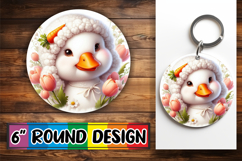 Timeless Circle Keychain Magic PNG, Goose Product Image 1