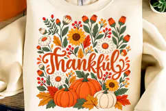 Thankful PNG, Funny Thanksgiving Turkey PNG, Thanksgiving Product Image 2