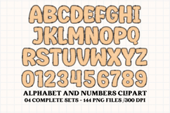 Fall Autumn Alphabet png clipart, fall autumn letters doodle Product Image 5