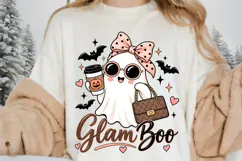Glam Boo Cute Halloween Ghost Coffee Fashion Sublimation Product Image 3