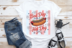 Bad Day To Be a Hot Dog PNG T-Shirt|4th of July PNG Sublimati Product Image 10