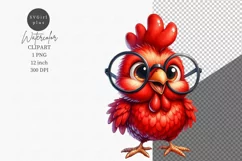 Chicken clipart, Funny clipart, Farmhouse sublimation Product Image 1