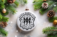 Santa Babes Club Svg, Christmas Season Svg, Funny Santa Svg. Product Image 10