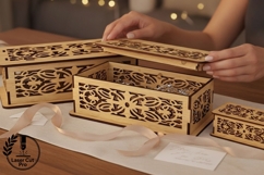 Glowforge Laser Cut Files - Birds Memory Box Product Image 3
