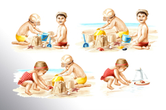 Kids on the beach Product Image 12