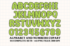 Monsters Alphabet png clipart, cute monster letters doodle Product Image 5