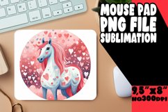 Glittery Unicorn Paradise Sublimation Mouse Pad Product Image 1
