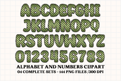 Christmas Alphabet png clipart, christmas letters doodle Product Image 5
