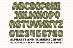 Christmas Alphabet png clipart, christmas letters doodle Product Image 5