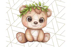 Woodland Nursery Baby Animals And Fantasy Forest PNG Clipart Product Image 3