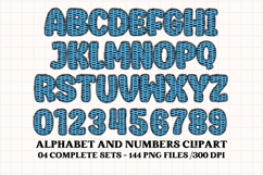 Father’s Day Alphabet clipart, father’s day letters doodle Product Image 5