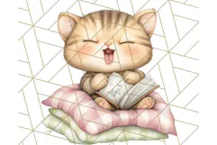 Warm & Fuzzy Mornings PNG Clipart, Cozy Animal Art Download Product Image 3