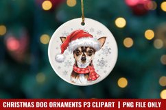 Breeds Of Christmas Dog Ornaments Clipart PNG Product Image 1