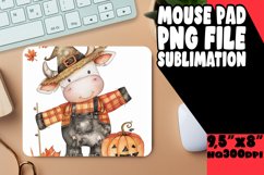 Spooky Cute Cow Mouse Pad Design Product Image 1
