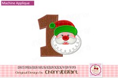 Christmas santa Numbers machine embroidery bundle 1512B Product Image 5