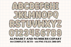 Birthday Girl Alphabet, birthday girl letters doodle clipart Product Image 5