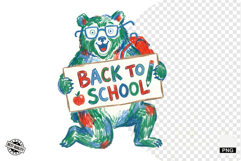 Back To School Teddy Bear Clipart Product Image 1