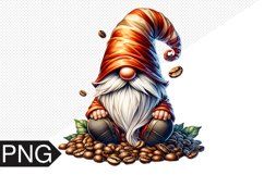 Coffee Gnome Sublimation - Clipart PNG Design Product Image 1