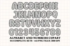 Neon Halloween Alphabet png clipart,halloween letters doodl Product Image 5