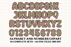 Halloween Alphabet png clipart, halloween letters doodle Product Image 5