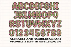 Halloween Alphabet png clipart, halloween letters doodle Product Image 5