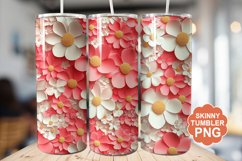 Summer 3D Flowers Tumbler | Summer Tumbler Wrap Product Image 1