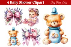 Baby Shower Clipart PNG Product Image 1